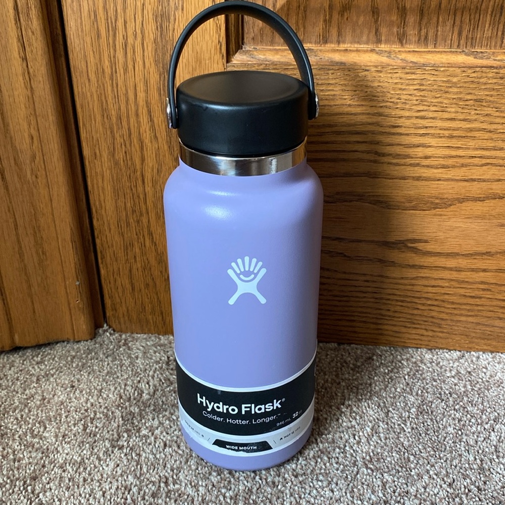 NWT Hydro Flask 32oz Wide Mouth Flex CapWater Moonshadow Purple